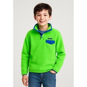 GAP Original Arctic Fleece Reissue Kids Boys Pullover Jacket Lime Green Size XL